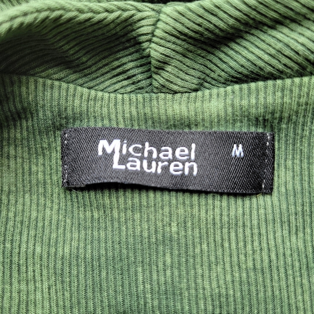 Michael Lauren Green Crisscross Top - Picture 12 of 16